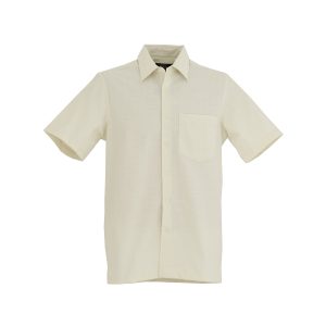 CAMISA MANGA CORTA LINO CRUDO
