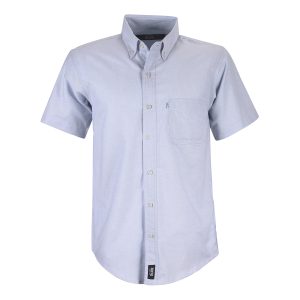 CAMISA MANGA CORTA OXFORD AZUL CIELO
