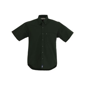 CAMISA MANGA CORTA POLYCOTTON VERDE BOTELLA