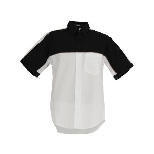 CAMISA MANGA CORTA SCUDERIA BLANCO/NEGRO
