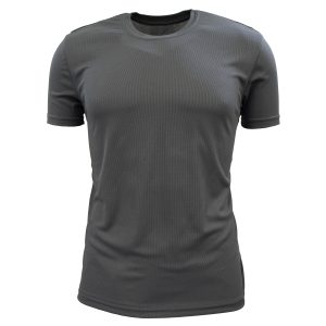 PLAYERA MANGA CORTA CREW GRIS OSCURO