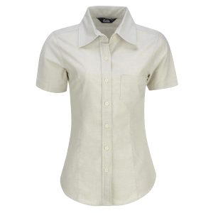 Blusa Manga Corta Oxford Cocoa