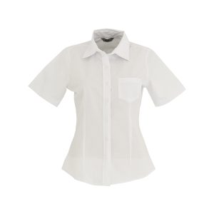 Blusa Manga Corta Polycotton Blanco