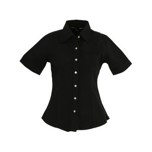 Blusa Manga Corta Polycotton Negro