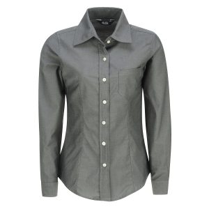 Blusa Manga larga Oxford Plomo