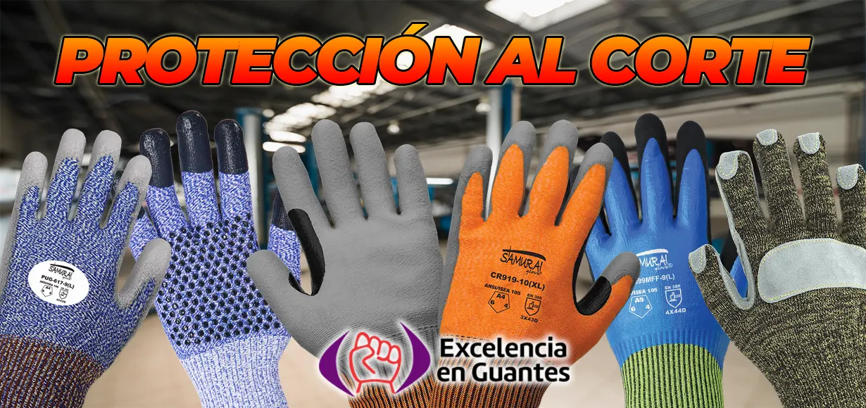 Collage Guantes Proteccion al Corte